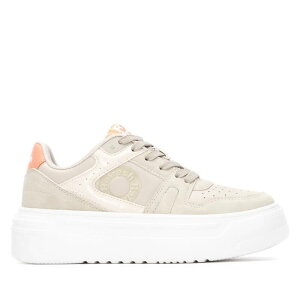 ���t���b�V�� ���f�B�[�X �V���[�Y �X�j�[�J�[ ���[�X Refresh Women's Lace-Up Casual Sneakers 173109 Beige �x�[�W��
