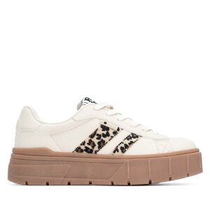 ���t���b�V�� ���f�B�[�X �V���[�Y �X�j�[�J�[ ���[�X Refresh Women's Lace-Up Casual Sneakers 173107 Beige �x�[�W��
