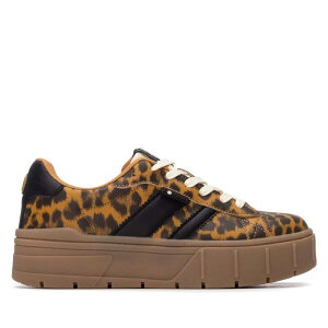 ���t���b�V�� ���f�B�[�X �V���[�Y �X�j�[�J�[ ���[�X Refresh Women's Lace-Up Casual Sneakers 173107 Leopard �A�j�}��