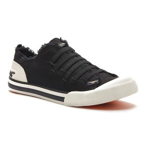 yz PbghbO fB[X Xj[J[ V[Y Rocket Dog Joint Canvas Women's Slip-On Sneakers Black