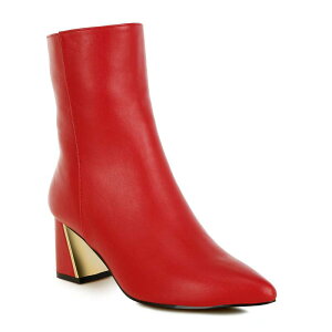 �����h�����O ���f�B�[�X �V���[�Y �u�[�c�E���C���u�[�c �A���N�� London Rag Kaira Women's Ankle Boots Red ���b�h