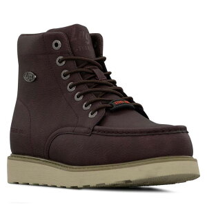 yz OY Y u[cECu[c V[Y Lugz Monterey Steel Toe Wide Men's Walking Boots Oxblood Cream Gum