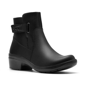 N[NX fB[X V[Y u[cECu[c AN U[ Clarks Angie Serena Women's Leather Ankle Boots With Strap Detail Black Leather ubN