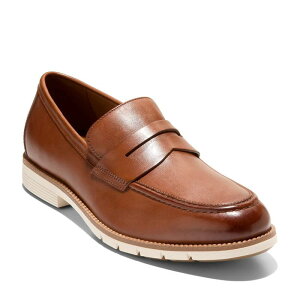 R[n[ Y V[Y Xb|E[t@[ U[ Cole Haan Flexgrand+ Men's Leather Penny Loafers British Tan ^
