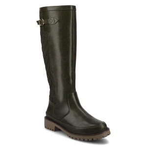 �W���[�j�[ ���f�B�[�X �V���[�Y �u�[�c�E���C���u�[�c �L���e�B���O Journee Zemmie Women's Quilted Round Toe Knee-High Boots In Regular & Wide Calf Olive �I���[�u