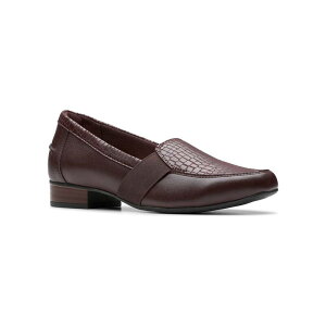 yz N[NX fB[X Xb|E[t@[ V[Y Clarks Juliet Beat Women's Leather Slip-On Loafers Merlot Leather