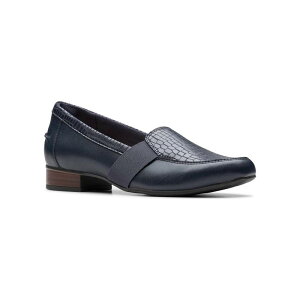 yz N[NX fB[X Xb|E[t@[ V[Y Clarks Juliet Beat Women's Leather Slip-On Loafers Navy Leather