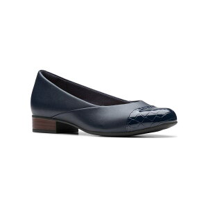 yz N[NX fB[X Xb|E[t@[ V[Y Clarks Juliet Rise Women's Leather Slip-On Casual Shoes Navy Leather