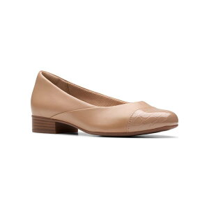 yz N[NX fB[X Xb|E[t@[ V[Y Clarks Juliet Rise Women's Leather Slip-On Casual Shoes Warm Beige Leather