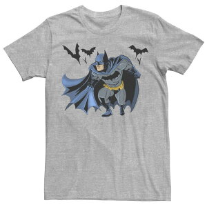 yz AjLN^[ Y TVc gbvX Men's DC Fandome Batman Crouch Portrait Tee Athletic Heather