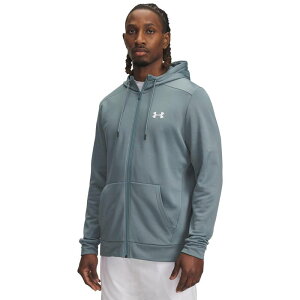 yz A_[A[}[ Y TVc gbvX Men's Under Armour Full-Zip Fleece Hoodie Jasper Blue