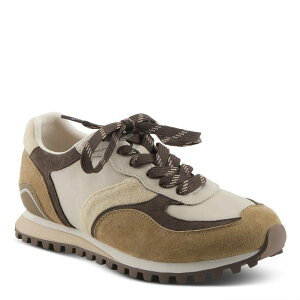 pgVA fB[X V[Y Xj[J[ [X Patrizia Fiodh Women's Lace-Up Fashion Sneakers Taupe Multi g[v