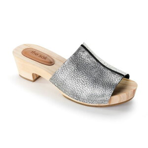 UTbN Y V[Y T_ The Sak Ella Clog Sandal Dark Silver Vo[