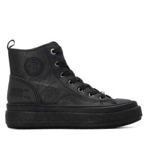 ���t���b�V�� ���f�B�[�X �V���[�Y �X�j�[�J�[ Refresh Women's Casual High Top Sneakers 173075 Black �u���b�N