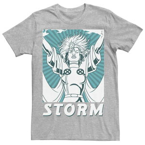 yz }[x Y TVc gbvX Men's Marvel X-Men Storm Propaganda Style Poster Tee Athletic Heather