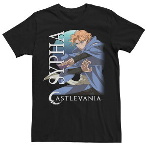 yz AjLN^[ Y TVc gbvX Men's Netflix Castlevania Sypha Portrait Tee Black