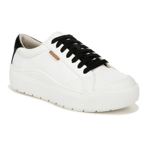 hN^[EV[ fB[X V[Y Xj[J[ vbgtH[ Dr. Scholl's Time Off Women's Platform Sneakers White Black Faux zCg