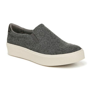 hN^[EV[ fB[X V[Y Xj[J[ vbgtH[ Dr. Scholl's Madison Up Women's Platform Slip-on Sneakers Charcoal Fabric `R[