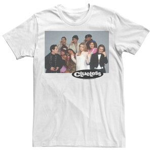 yz AjLN^[ Y TVc gbvX Men's Clueless Group Shot Movie Frame Tee White