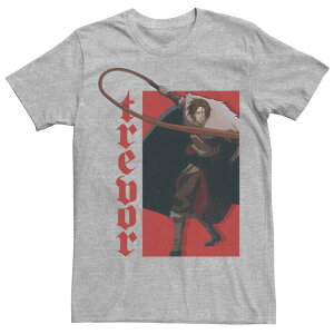 yz AjLN^[ Y TVc gbvX Men's Netflix Castlevania Trevor Character Portrait Tee Athletic Heather