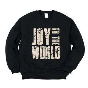 Simply Sage Market ���f�B�[�X �g�b�v�X T�V���c �X�E�F�b�g �O���t�B�b�N Simply Sage Market Joy To The World Block Distressed - Women's Graphic Sweatshirt Midnight