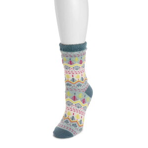 【送料無料】 ムクルクス レディース 靴下 アンダーウェア Women's MUK LUKS Holiday Double Layer Socks Teal
