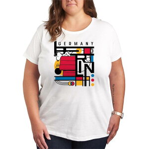 �A�j���L�����N�^�[ ���f�B�[�X �g�b�v�X T�V���c �v���X�T�C�Y �O���t�B�b�N Licensed Character Plusize Peanutsnoopy Berlin Germany Bauhaus Graphic Tee White �z���C�g