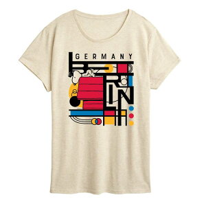 �A�j���L�����N�^�[ ���f�B�[�X �g�b�v�X T�V���c �O���t�B�b�N Licensed Character Women's Peanutsnoopy Berlin Germany Bauhaus Graphic Tee Beige �x�[�W��