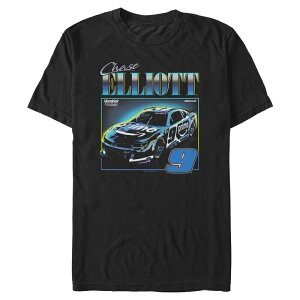 yz AjLN^[ Y TVc gbvX Men's Chase Elliott Graphic Tee Black