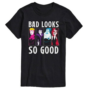 �A�j���L�����N�^�[ �����Y �g�b�v�X T�V���c �O���t�B�b�N Licensed Character Men's Disney Villains Bad Lookso Good Graphic Tee Black �u���b�N