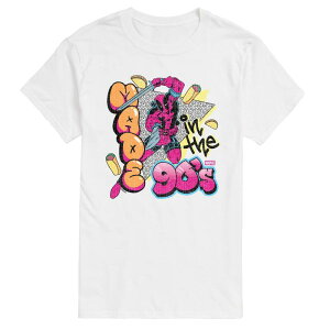 �A�j���L�����N�^�[ �����Y �g�b�v�X T�V���c �O���t�B�b�N Licensed Character Men's Marvel Deadpool Made In Marvel The 90's Graffiti Graphic Tee White �z���C�g