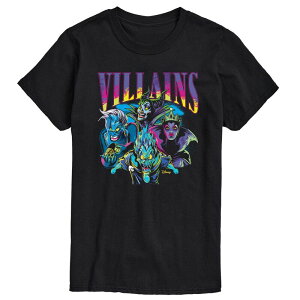 yz AjLN^[ Y TVc gbvX Big & Tall Disney Villains Neon Graphic Tee Black
