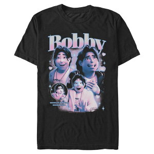 �A�j���L�����N�^�[ �����Y �g�b�v�X T�V���c �O���t�B�b�N Licensed Character Men's KPop Bobby Graphic Tee Black �u���b�N