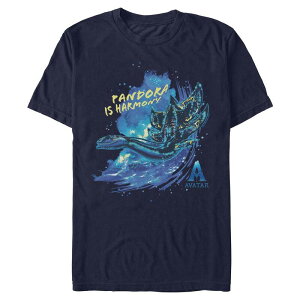 yz AjLN^[ Y TVc gbvX Men's Avatar The Last Airbender Pandora Is Harmony Graphic Tee Navy