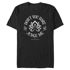 �A�j���L�����N�^�[ �����Y �g�b�v�X T�V���c �O���t�B�b�N Licensed Character Men's The White Lotus Don't You Dare Judge Me Graphic Tee Black �u���b�N