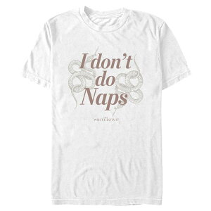 �A�j���L�����N�^�[ �����Y �g�b�v�X T�V���c �O���t�B�b�N Licensed Character Men's The White Lotus I Don't Do Naps Graphic Tee White �z���C�g