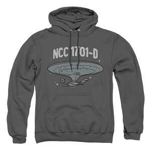 yz AjLN^[ Y TVc gbvX Big & Tall Star Trek Next Generation Graphic Pullover Hoodie Charcoal