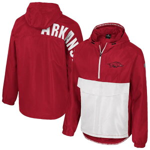 �R���V�A�� �����Y �g�b�v�X T�V���c �W���P�b�g Men's Colosseum Cardinal Arkansas Razorbacks Reloaded Anorak Half-Zip Jacket Ark Red ���b�h