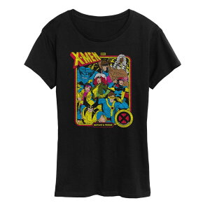 AjLN^[ fB[X gbvX TVc OtBbN Licensed Character Women's Marvel X-Men Mutant & Proud Graphic Tee Black ubN