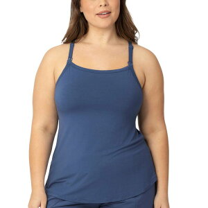 �L���h���b�h �u���C�u���[ ���f�B�[�X �g�b�v�X T�V���c �}�^�j�e�B Maternity Kindred Bravely Lounge Around Squareneck Nursing Tank Top Blue �u���[