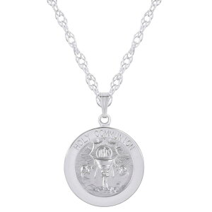 yz Celebration Gems fB[X lbNXE`[J[Ey_ggbv ANZT[ Celebration Gems Sterling Silver Holy Communion Medallion Pendant Necklace Sterling