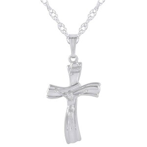 yz Celebration Gems fB[X lbNXE`[J[Ey_ggbv ANZT[ Celebration Gems Sterling Silver Crucifix Cross Pendant Necklace Sterling