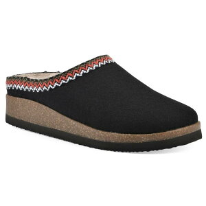 zCg}Ee fB[X V[Y T_ White Mountain Bundle Up Women's Faux Fur Lined Clogs Black Fabric ubN