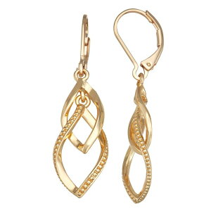 l[sA fB[X ANZT[ sAXECO Napier Gold-Tone Beadedouble Drop Earrings Gold Tone S[h