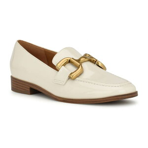 �i�C���E�F�X�g ���f�B�[�X �V���[�Y �X���b�|���E���[�t�@�[ Nine West Lilma Women's Dress Loafers Cream Patent �N���[��