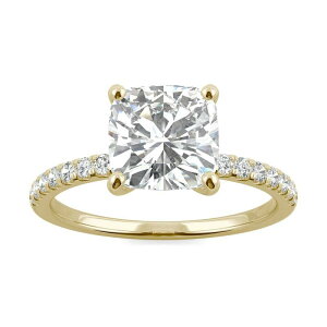�`���[���Y �A���h �R���o�[�h ���f�B�[�X �A�N�Z�T���[ �����O Charles & Colvard 14k Gold 2 1/3 Carat.W. Lab-Created Moissanite Cushion Basket Solitaire Ring 14k Gold �S�[���h
