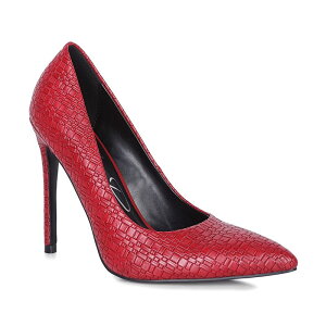 hO fB[X V[Y pvX London Rag Brinkles Women's Croc Stiletto Pumps Red bh