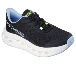 �X�P�b�`���[�Y ���f�B�[�X �V���[�Y �X�j�[�J�[ Skechers Max Cushioninglide-Step Fairmont Women's Cushioned Sneakers Black Blue �u���b�N