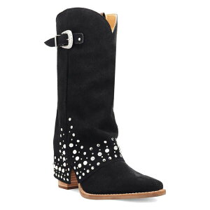 �f�B���S ���f�B�[�X �V���[�Y �u�[�c�E���C���u�[�c �X�G�[�h ���U�[ Dingo Howdy Honey Women'suede Leather Boots Black �u���b�N