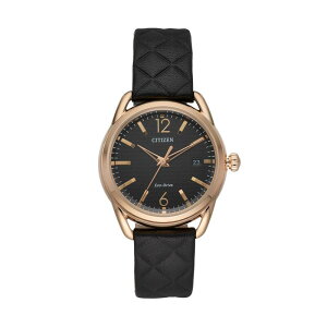 V`Y fB[X ANZT[ rv U[ Drive from Citizen Eco-Drive Women's LTR Leather Watch - FE6083-13E Black ubN